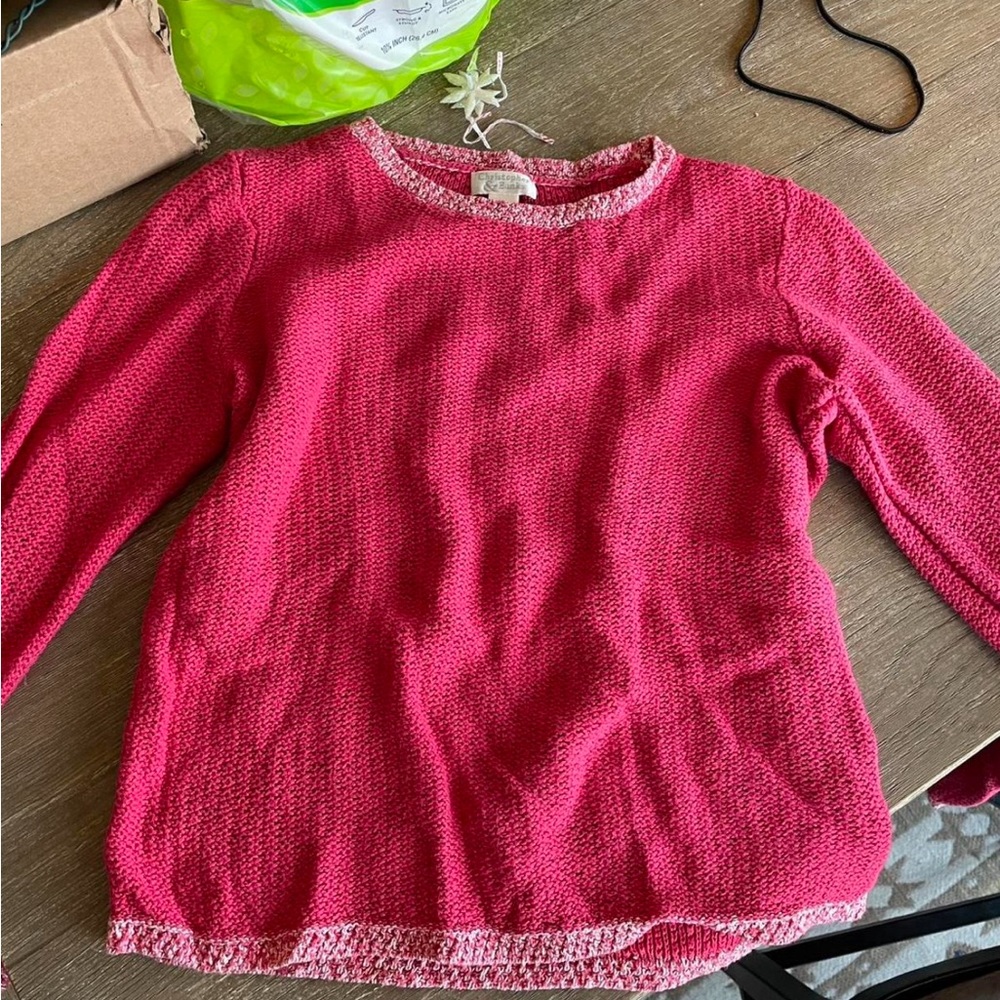 Christopher and Banks two tones pink sweater